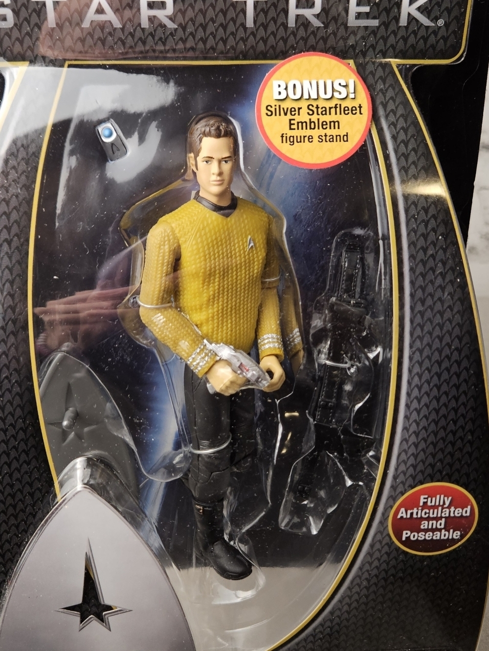 Star Trek 2009 Captain Kirk Figure Warp Collection NIB Playmates - Picture 5 of 10